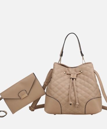 Wendy 2 PCS Bucket Bag with Wristlet