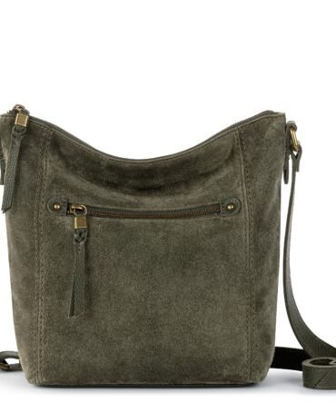 Ashland Crossbody - Leather - Moss Suede