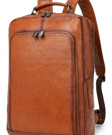 Large Vintage Travel Backpack for Men - Accordion Structure