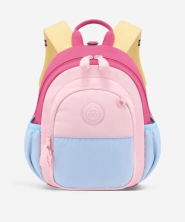 Puffer Kids Backpack, Blue Red