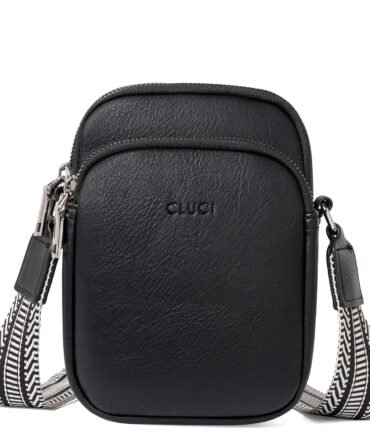 Crossbody Bags for Women Small Vegan Leather Cell Phone Purse Shoulder Handbag Wallet with Adjustable Guitar Strap