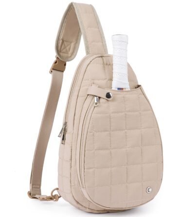 Pickleball Puffer Sling Bag for Women