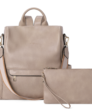 Womens Backpack Purse Leather Anti-theft Large Fashion Designer Travel Bag