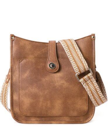 Crossbody Bags For Women Trendy Shoulder Bag Vegan Leather Purse with Two Straps