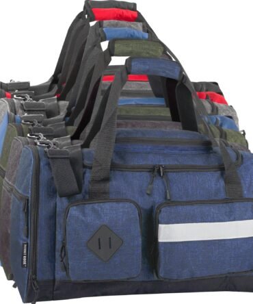 20-Inch Reflective Strip Multi-Pocket Bulk Duffle Bag