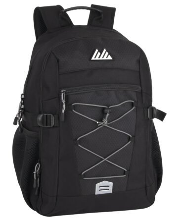 19-Inch Bulk Bungee Jacquard Backpack with Padded Laptop Section