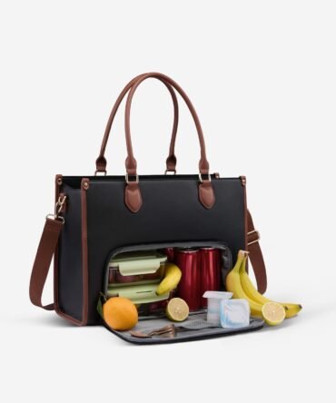 Lunch Compartment Laptop Tote Bag 15.6" 17.3"