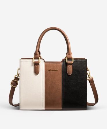 Vintage Leather Shoulder Handbag 11" 12.6"